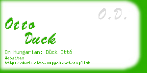 otto duck business card